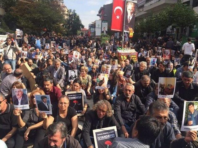 Terör Saldırısını Protesto Eden Gruplar Kızılay’a Yürüdü