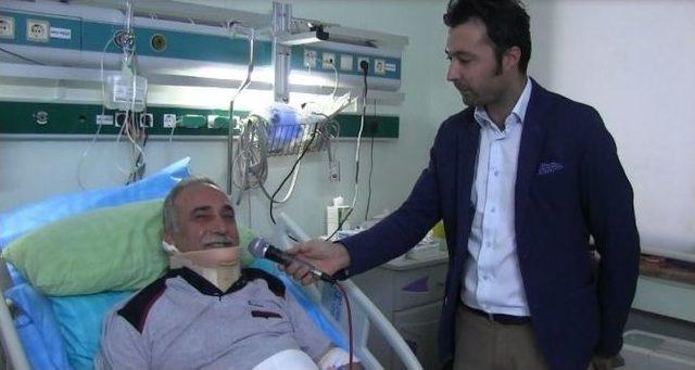 Kaza Geçiren Ak Parti Milletvekili Adayını Partililer Yalnız Bırakmıyor