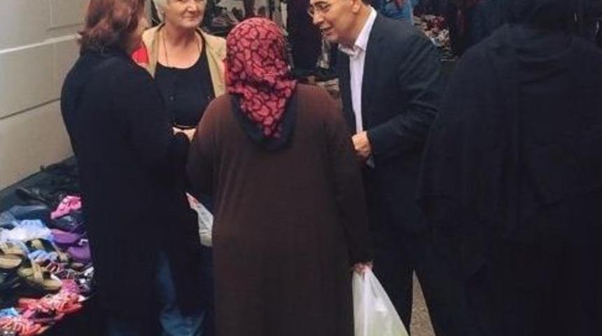 Mhp Milletvekili Adayı Adem Kar, &Ccedil;arşı Pazar Geziyor