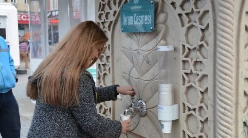 İkram &Ccedil;eşmelerinden Yeniden &Ccedil;orba Akmaya Başladı