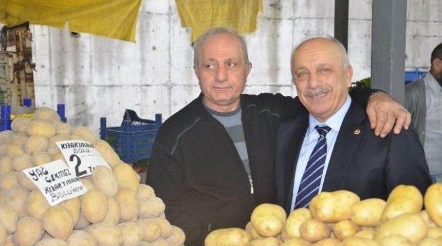 &Ouml;zbakır Soğuksu Esnafını Gezdi