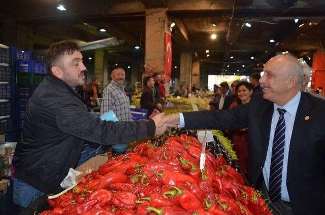 Özbakır Soğuksu Esnafını Gezdi