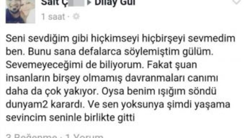 &Uuml;niversiteli Dilay&rsquo;ın Sevgilisinden Duygu Y&uuml;kl&uuml; Mesaj