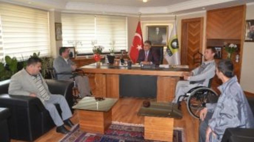 Ereğli T&uuml;m Engelliler Derneğinden &Ouml;zg&uuml;ven&rsquo;e Ziyaret