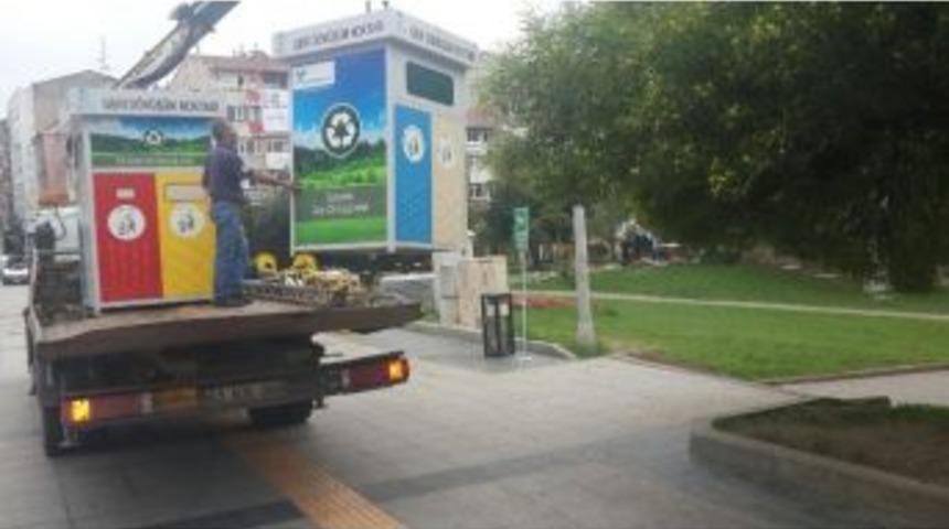 Yeni Geri D&ouml;n&uuml;ş&uuml;m Konteynırları Yerlerini Aldı