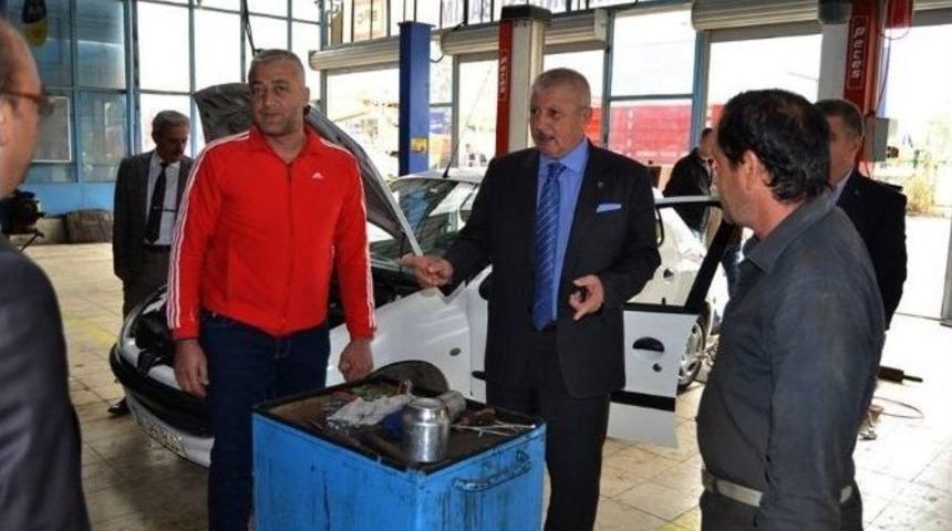 Mehmet Sarı Sanayi Esnafıyla Buluştu