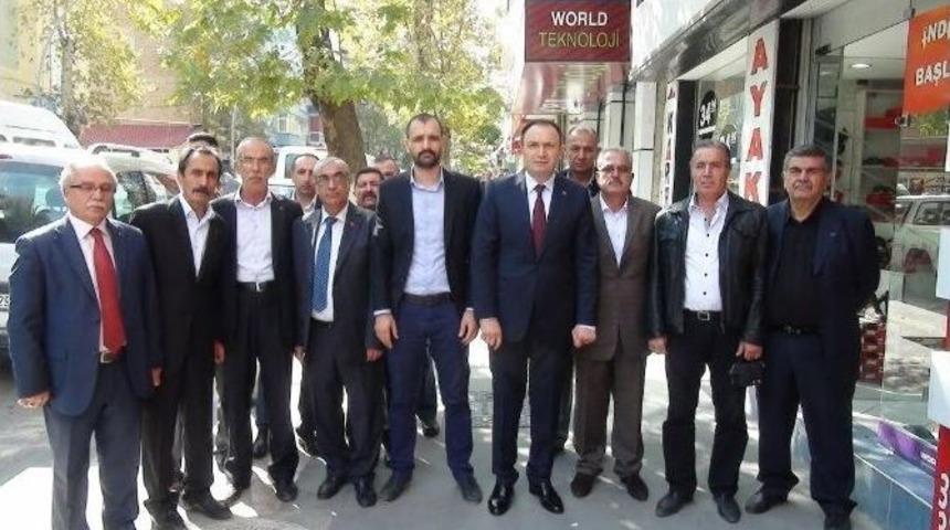 Mhp&rsquo;li Kazancıoğlu, Esnafı Ziyaret Etti