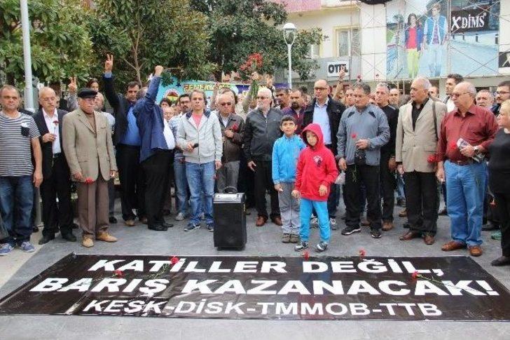 Ankara’daki Patlamada Ölenler Manisa’da Anıldı G1