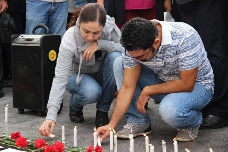 Ankara’daki Patlamada Ölenler Manisa’da Anıldı G3