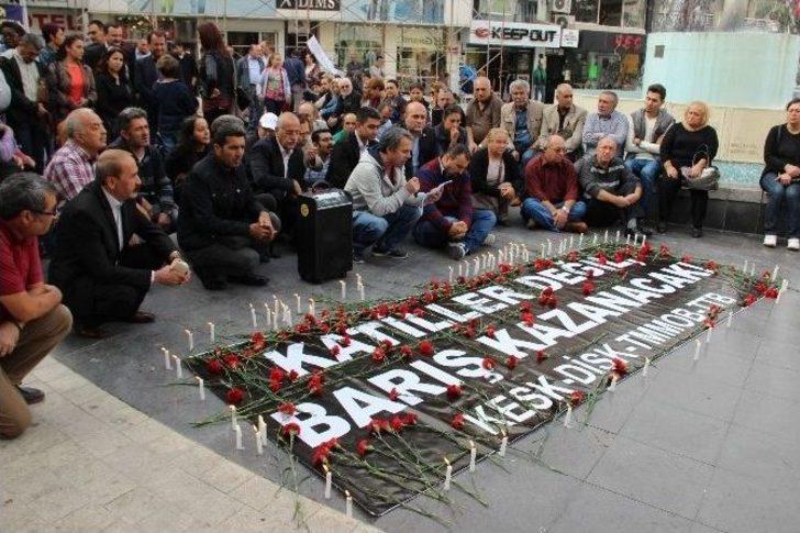 Ankara’daki Patlamada Ölenler Manisa’da Anıldı G4