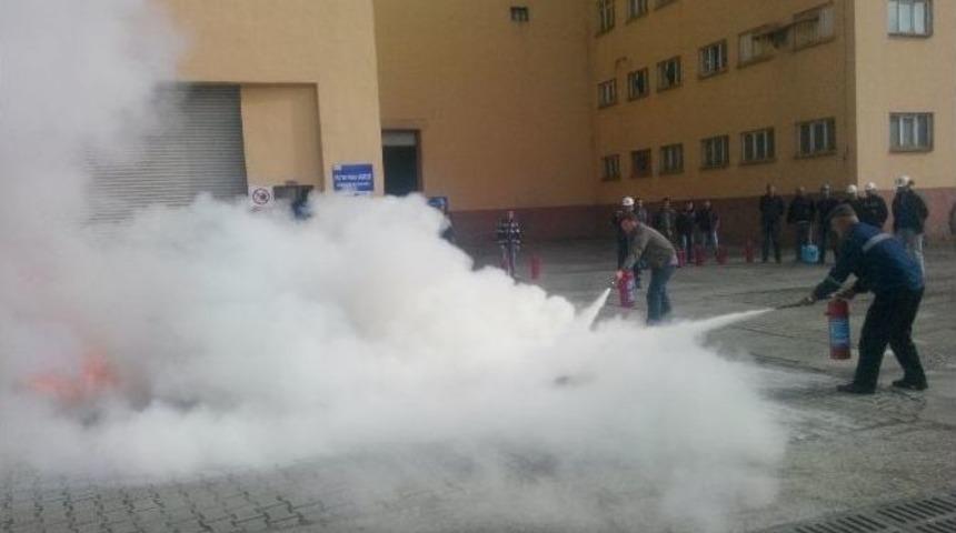 Maden İşletmesinde Yangın Tatbikatı