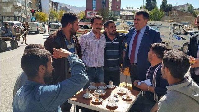 Mhp’li Ertürk Çimen’e Erzurumlu Esnaftan Büyük İlgi