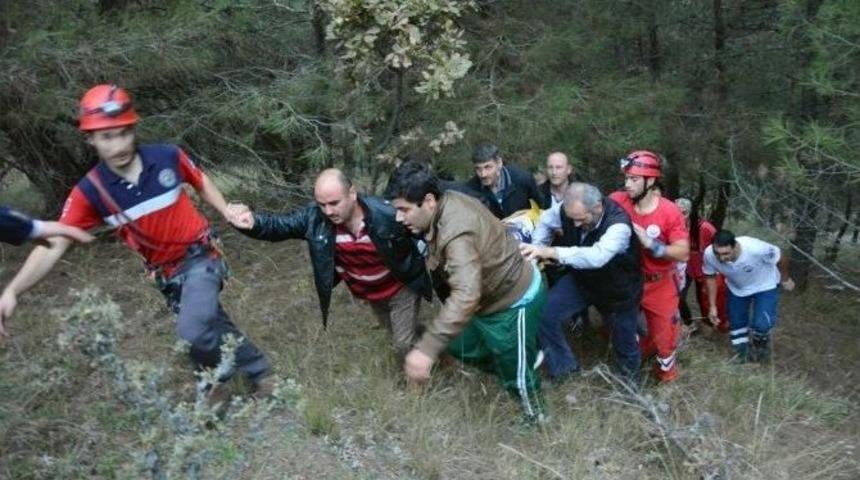 Mantar Toplarken 100 Metrelik U&ccedil;urumdan Yuvarlandı