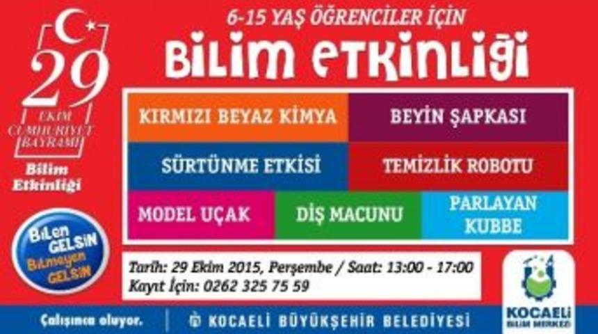 Bilim Merkezi Cumhuriyet Bayramı&rsquo;nda At&ouml;lye &Ccedil;alışması Yapacak