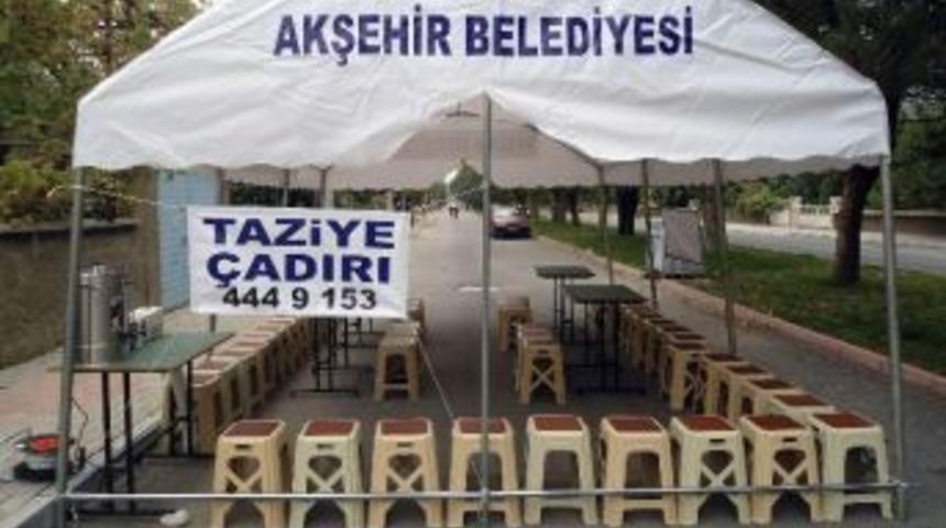 Akşehir Belediyesi&rsquo;nden Taziye &Ccedil;adırı Hizmeti