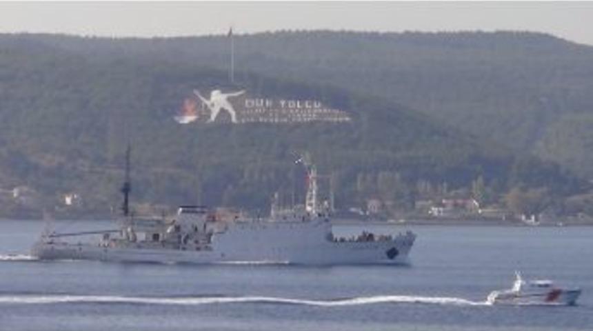 Rus Savaş Gemisi &Ccedil;anakkale Boğazı&rsquo;ndan Ge&ccedil;iş Yaptı