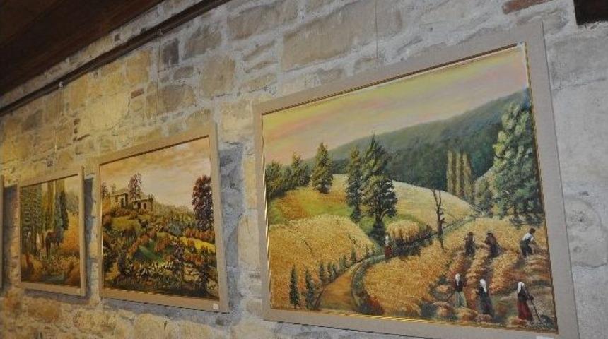 Kuşadası&rsquo;nda &ldquo;&ccedil;alışan Kadınlarımız&rdquo; Resim Sergisi A&ccedil;ıldı