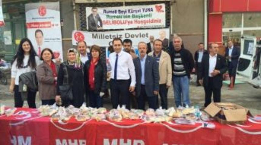 Mhp &lsquo;helal Lokma&rsquo; Dağıttı