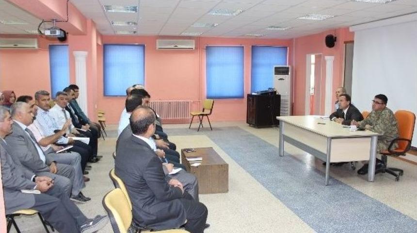 Samsat&rsquo;ta Okul G&uuml;venliği Toplantısı