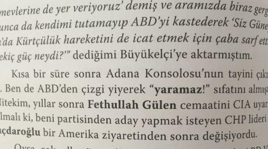 Durak: "chp&rsquo;den Adaylığımı Cıa Ve G&uuml;len Cemaati Engelledi"
