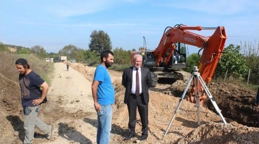 Bayram Dere Barajı İ&ccedil;me Suyu &Ccedil;alışmaları Devam Ediyor