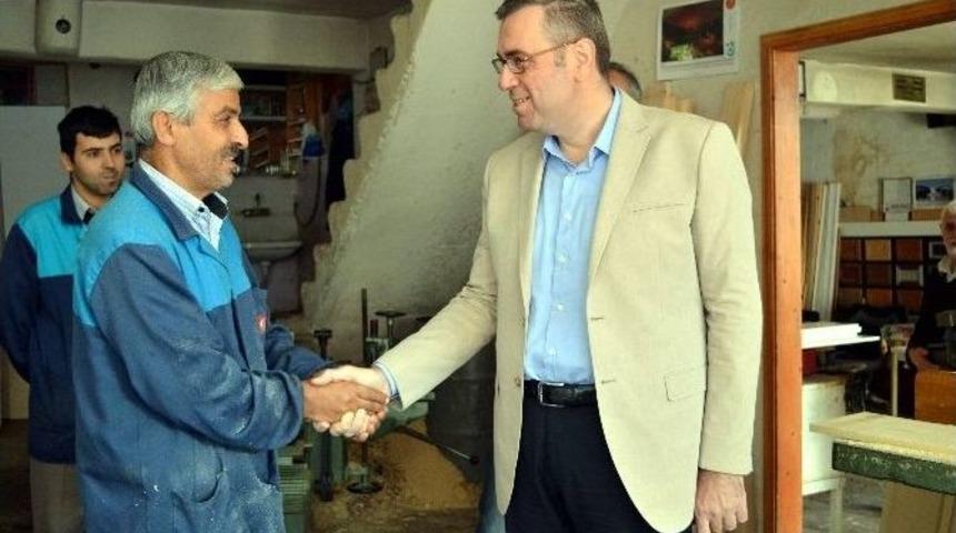 Selami &Ccedil;elebioğlu, Sanayi Esnafını Ziyaret Etti