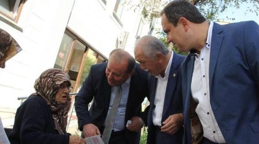 Belediye Başkanı Kerim Aksu Partisinin Se&ccedil;im &Ccedil;alışmalarına Destek Verdi