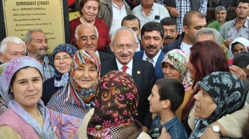 Chp Lideri Kılı&ccedil;daroğlu Menderes&rsquo;in K&ouml;y&uuml;n&uuml; Ziyaret Etti