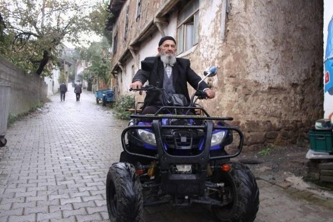 (&ouml;zel Haber) 90&rsquo;lık Dedenin Atv Keyfi