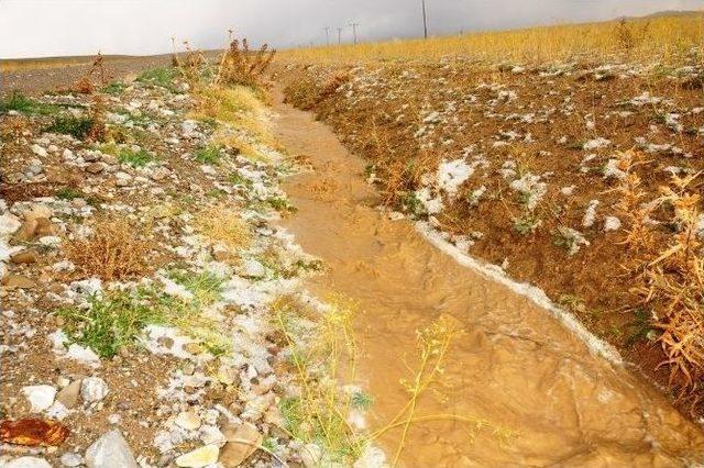 Van’da Dolu Yağışı