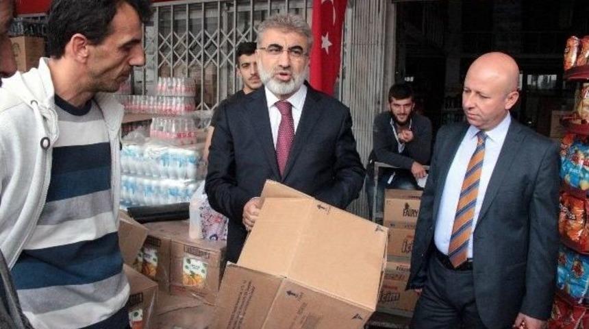 Taner Yıldız Ve Beraberindekiler Argıncık Toptancılar Sitesi&rsquo;ni Gezdi