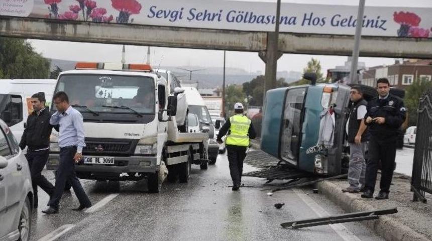 Ankara-konya Yolunda Kaza: 1 Yaralı