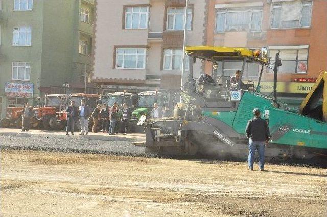 Malkara Atatürk Bulvarında Asfaltlama Çalışmaları Başladı