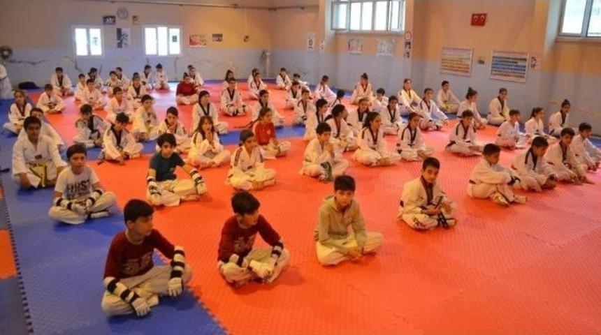 Tekvando Teşvik M&uuml;sabakalarına 125 Sporcu Katıldı