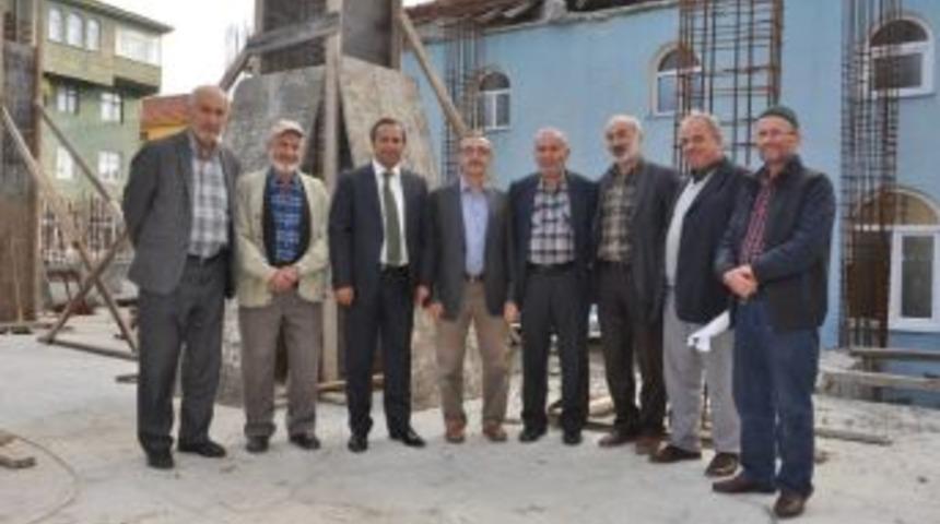 Başkan Toltar, Cami İnşaatını İnceledi