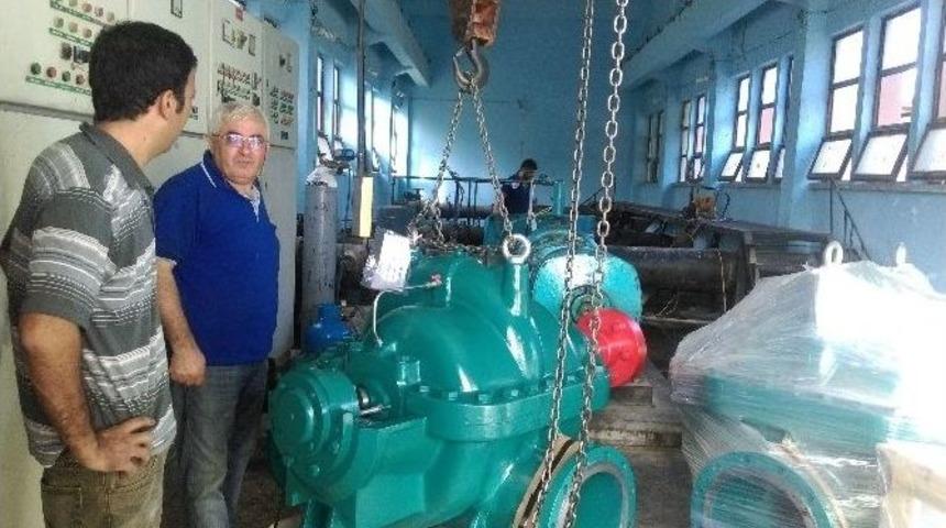 Erdemli&rsquo;de Verimi D&uuml;şen Su Pompaları Yenilendi