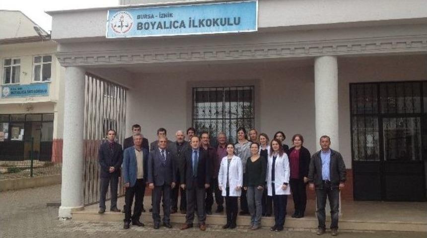 İznik Kaymakamı Pehlivan&rsquo;dan Boyalıca İlk Ve Ortaokuluna Ziyaret