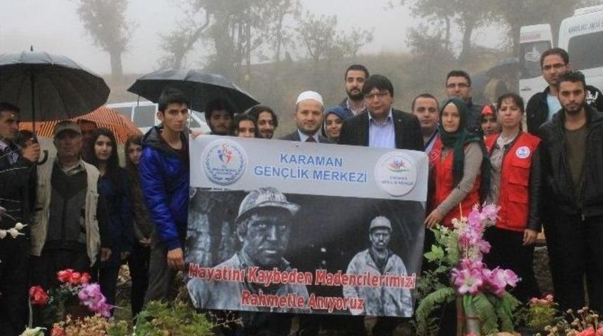 Maden Kazasında &Ouml;len İş&ccedil;iler Mezarları Başında Anıldı