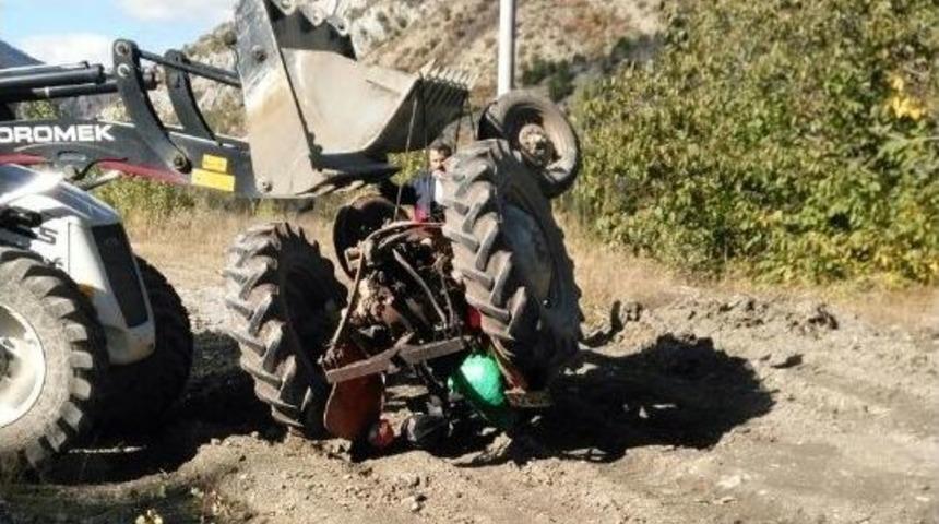 İskilip&rsquo;ta Trakt&ouml;r Kazası: 1 Yaralı