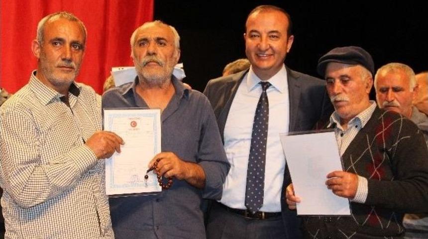 Ceyhan&rsquo;da 500 Kişiye Tapu