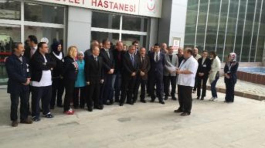 Sungurlu Devlet Hastanesinde Ter&ouml;r Protesto Edildi