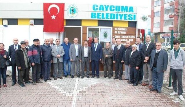 Çaycuma’da Faaliyete Geçen Belediye Veznesine Ziyaret