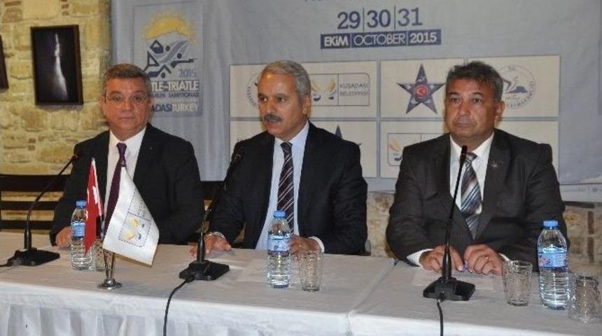 A&ccedil;ık Avrupa Biathle Ve Triathle Şampiyonası Yarın Kuşadası&rsquo;nda Başlıyor