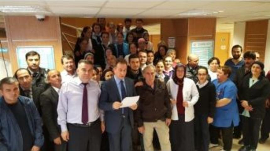 Sağlık &Ccedil;alışanlarından Saldırılara Karşı A&ccedil;ıklama