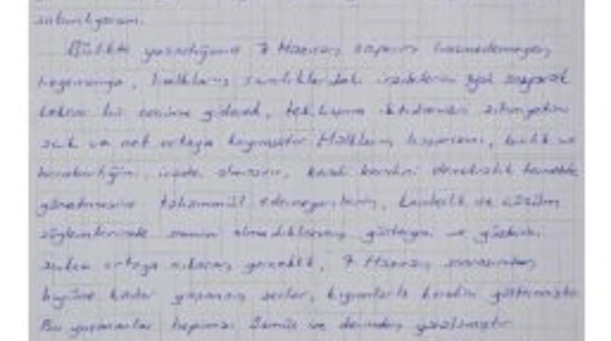 Tutuklu Eş Başkandan Hakkari Halkına Mektup