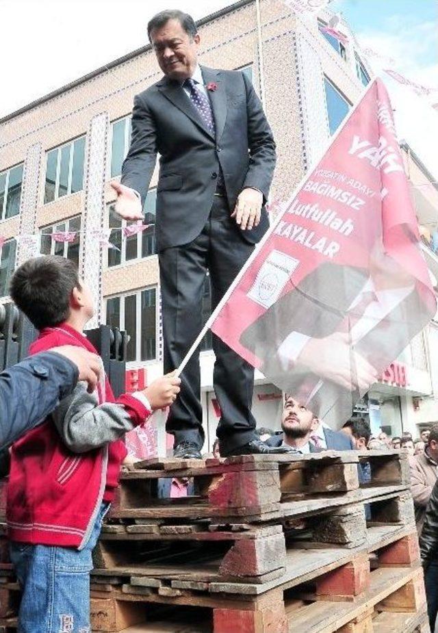 Yozgat Bağımsız Milletvekili Adayı Kayalar, Yerköy’de Miting Yaptı