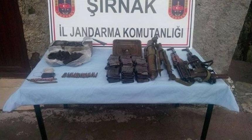Şırnak&rsquo;ta Pkk&rsquo;ya Ait M&uuml;himmat Ele Ge&ccedil;irildi