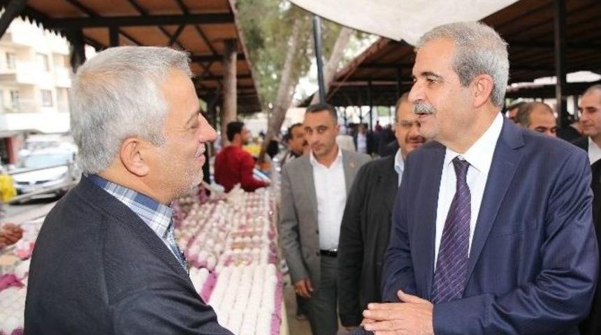 Başkan Demirkol, Pazarcı Esnafını Ziyaret Etti