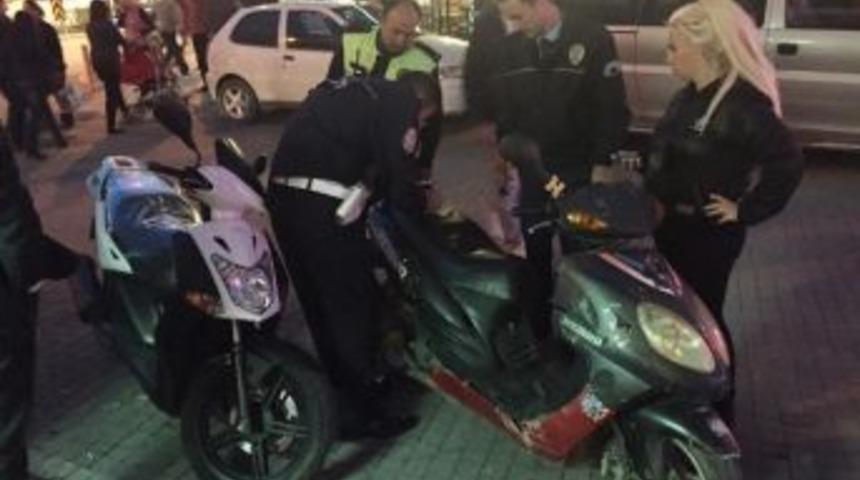 Trafik Denetiminde Çalıntı Motosiklet Bulundu