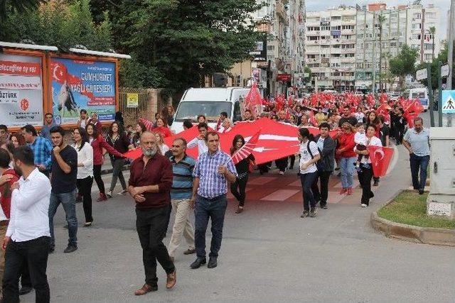 Mersin’de Chp Ve Stk’lardan Alternatif 29 Ekim Kutlaması